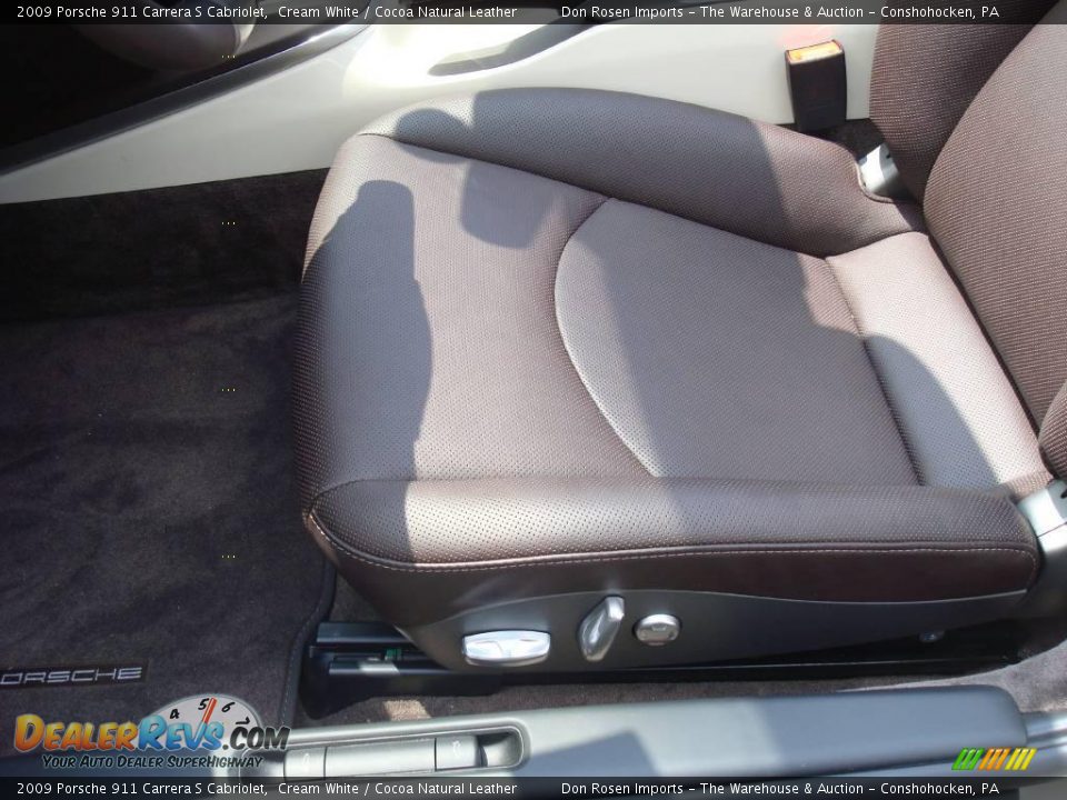 2009 Porsche 911 Carrera S Cabriolet Cream White / Cocoa Natural Leather Photo #15
