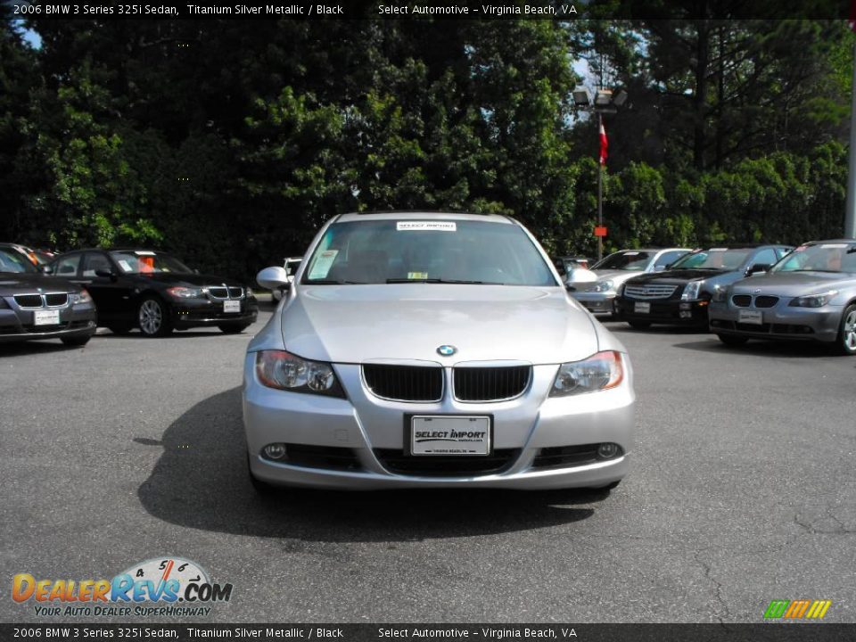 2006 BMW 3 Series 325i Sedan Titanium Silver Metallic / Black Photo #4