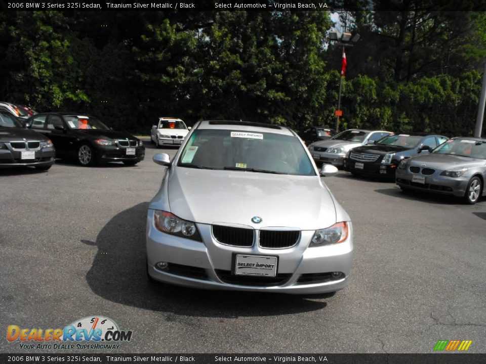 2006 BMW 3 Series 325i Sedan Titanium Silver Metallic / Black Photo #5