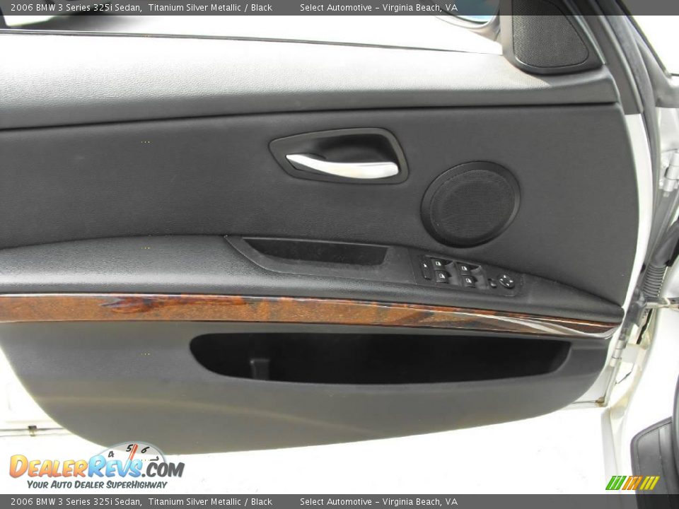 2006 BMW 3 Series 325i Sedan Titanium Silver Metallic / Black Photo #19