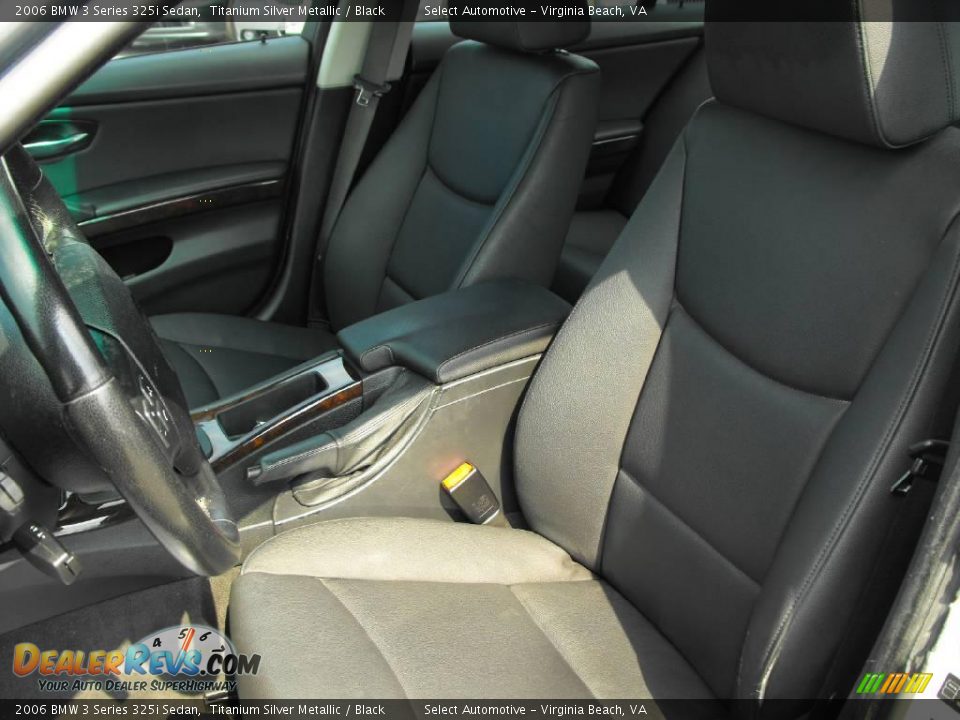 2006 BMW 3 Series 325i Sedan Titanium Silver Metallic / Black Photo #20