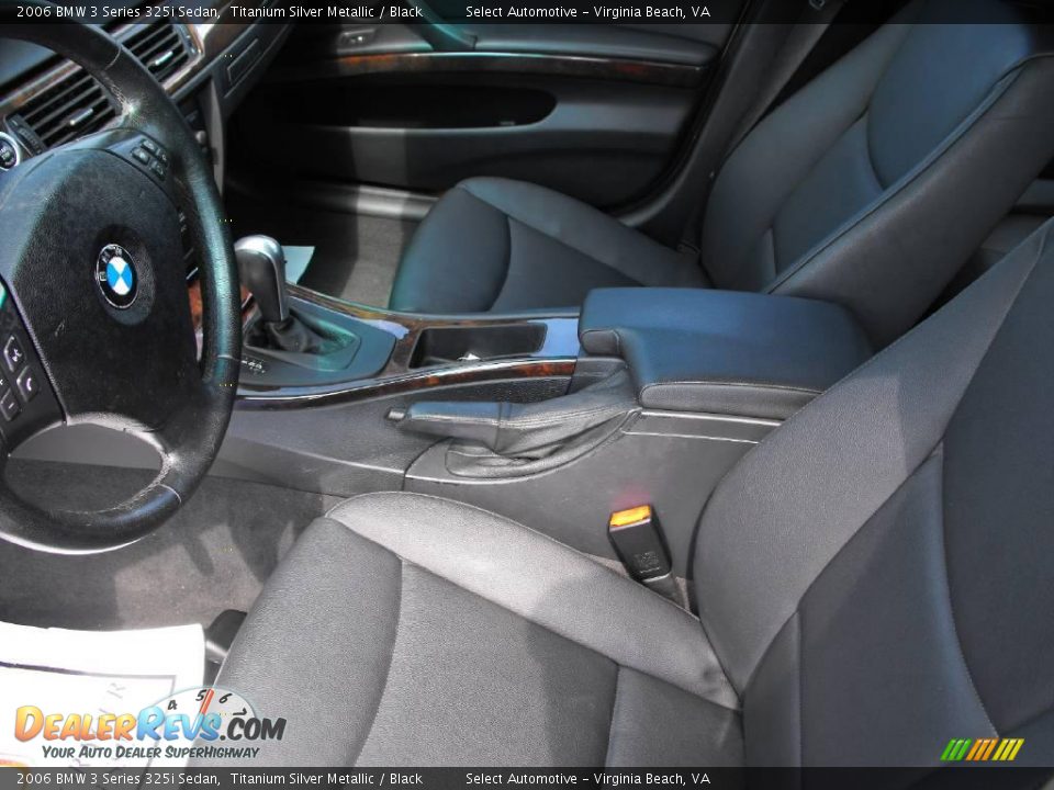2006 BMW 3 Series 325i Sedan Titanium Silver Metallic / Black Photo #23