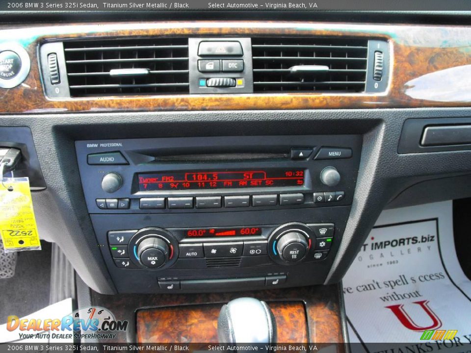 2006 BMW 3 Series 325i Sedan Titanium Silver Metallic / Black Photo #26
