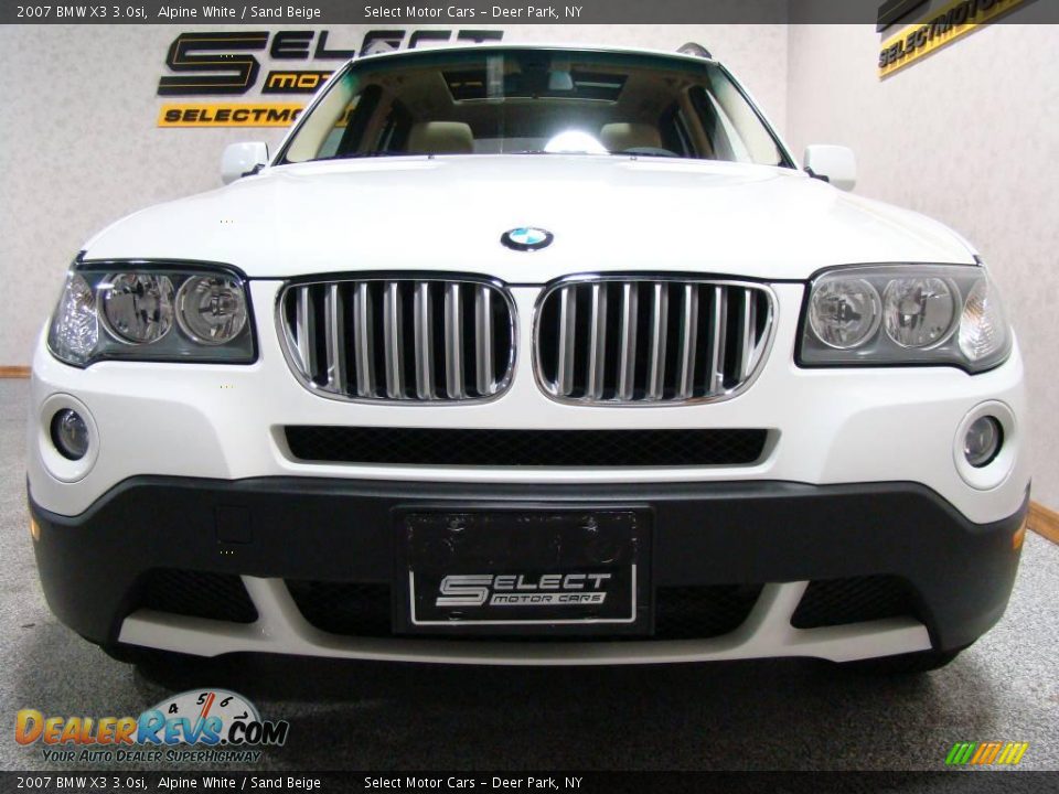 2007 BMW X3 3.0si Alpine White / Sand Beige Photo #2