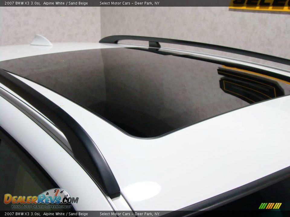 2007 BMW X3 3.0si Alpine White / Sand Beige Photo #6