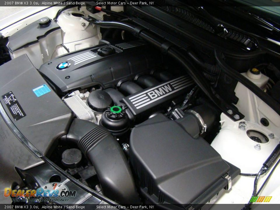 2007 BMW X3 3.0si Alpine White / Sand Beige Photo #14