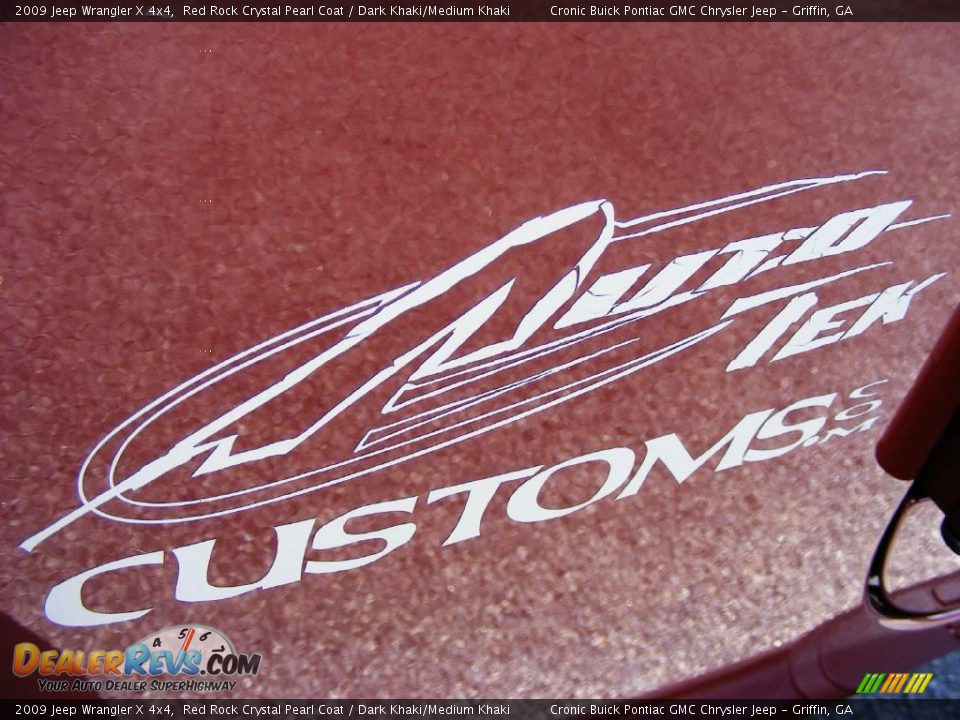 2009 Jeep Wrangler X 4x4 Red Rock Crystal Pearl Coat / Dark Khaki/Medium Khaki Photo #11