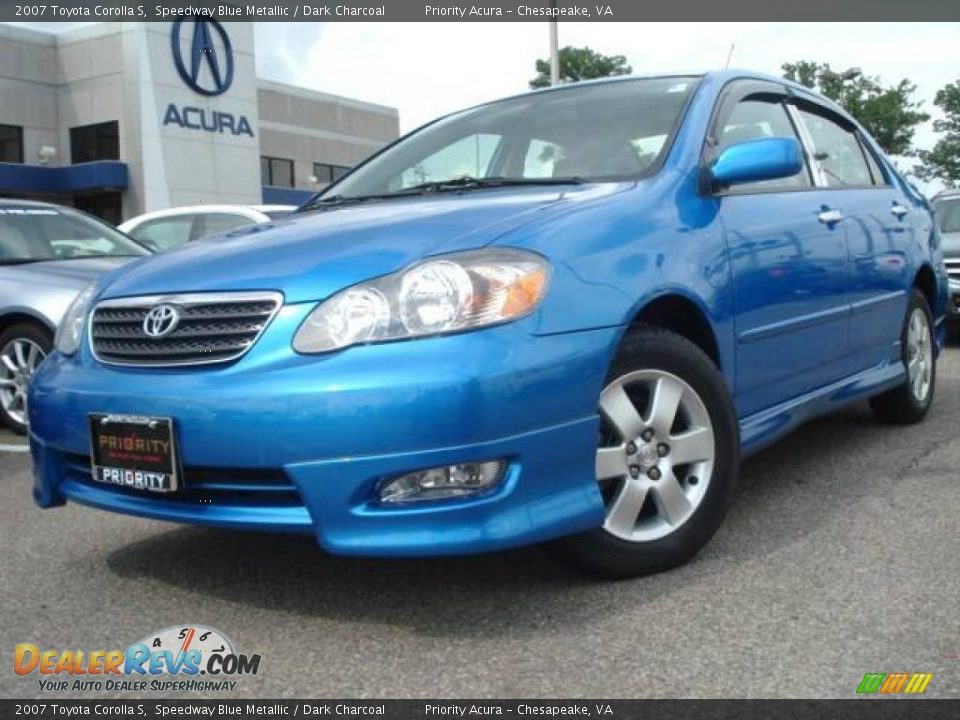 2007 Toyota Corolla S Speedway Blue Metallic / Dark Charcoal Photo #1