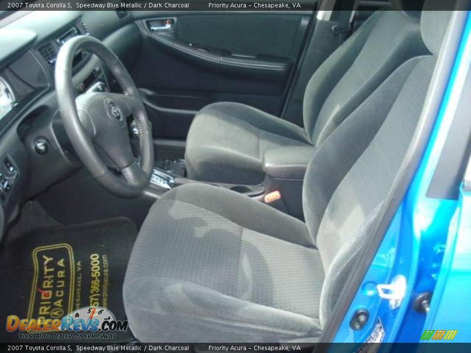 2007 Toyota Corolla S Speedway Blue Metallic / Dark Charcoal Photo #9