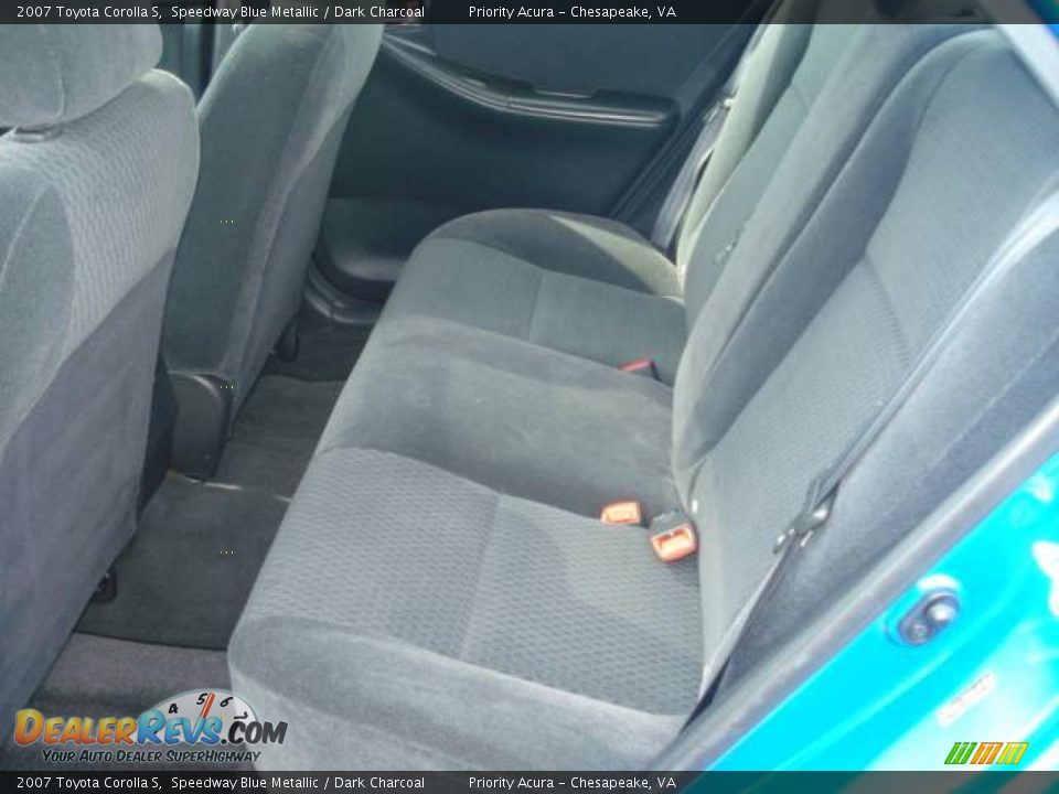 2007 Toyota Corolla S Speedway Blue Metallic / Dark Charcoal Photo #10