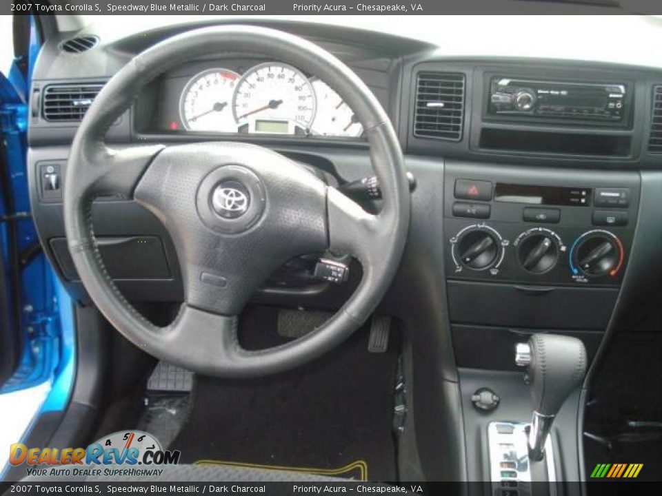 2007 Toyota Corolla S Speedway Blue Metallic / Dark Charcoal Photo #11