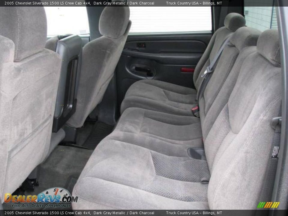 2005 Chevrolet Silverado 1500 LS Crew Cab 4x4 Dark Gray Metallic / Dark Charcoal Photo #7