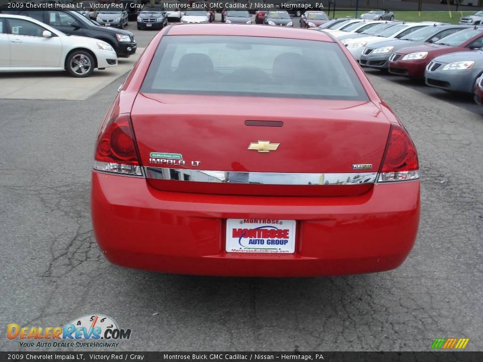 2009 Chevrolet Impala LT Victory Red / Gray Photo #4
