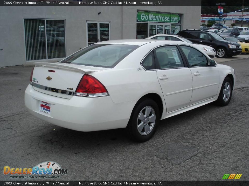 2009 Chevrolet Impala LT White / Neutral Photo #2