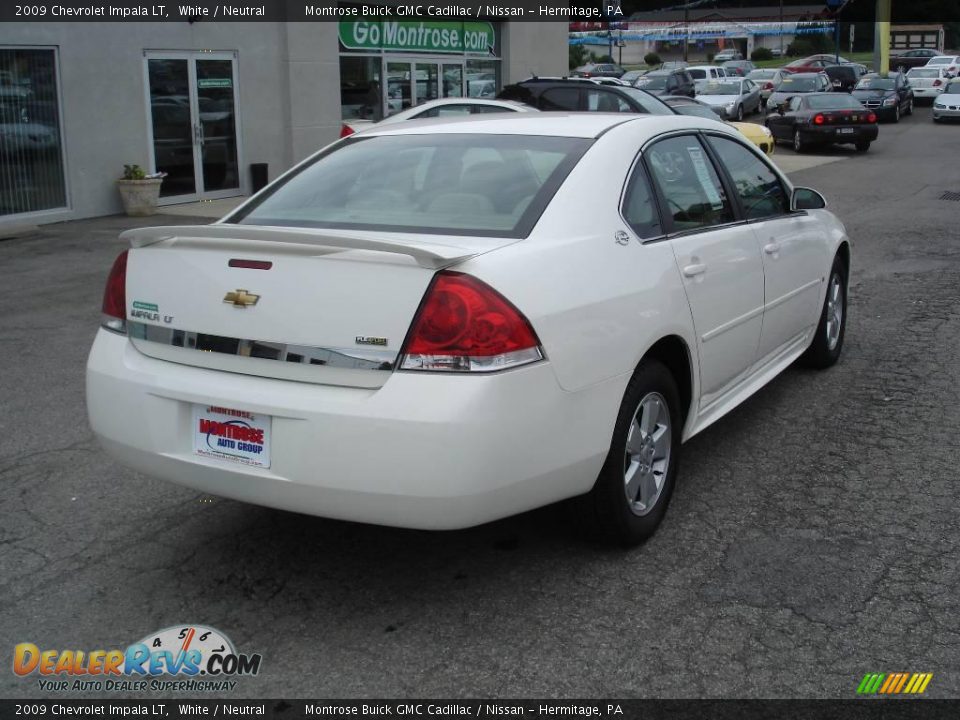 2009 Chevrolet Impala LT White / Neutral Photo #3