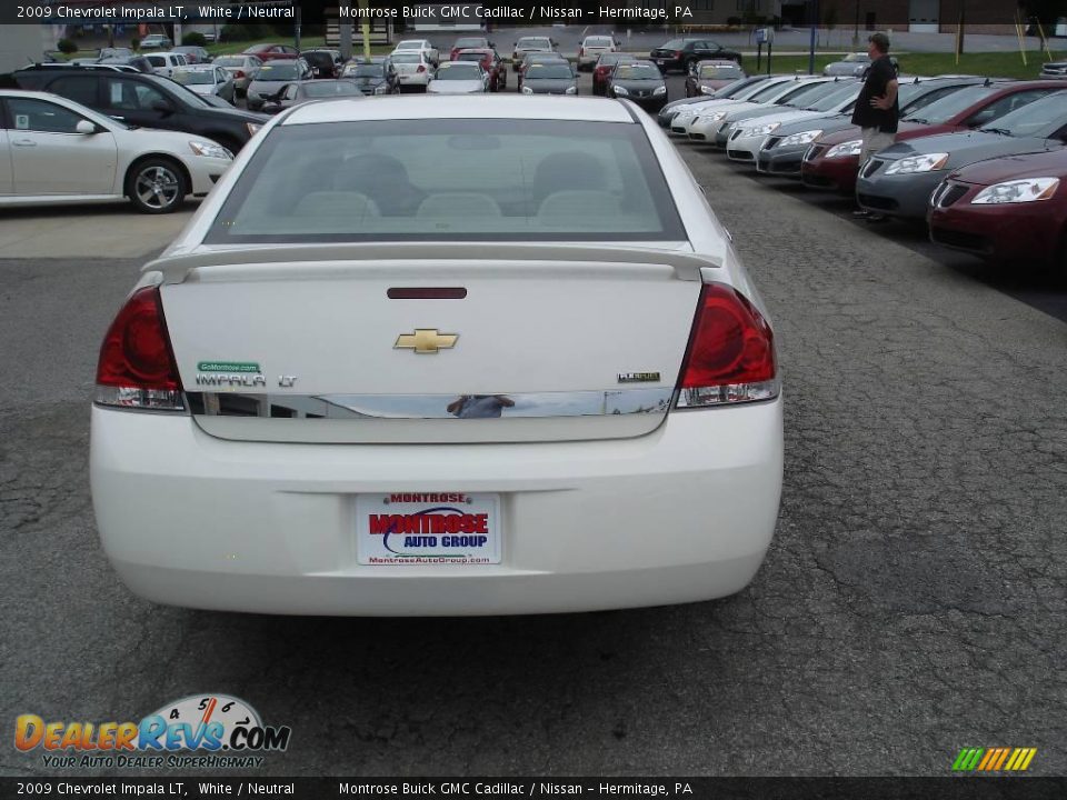 2009 Chevrolet Impala LT White / Neutral Photo #4