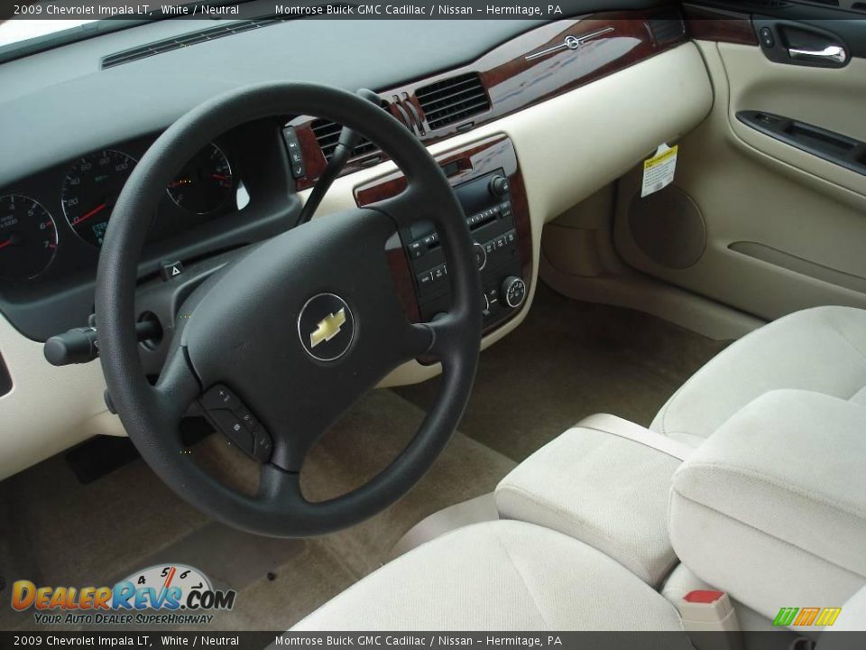 2009 Chevrolet Impala LT White / Neutral Photo #9