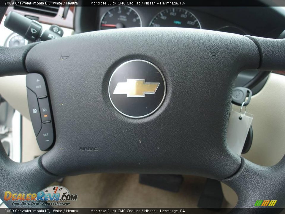 2009 Chevrolet Impala LT White / Neutral Photo #29