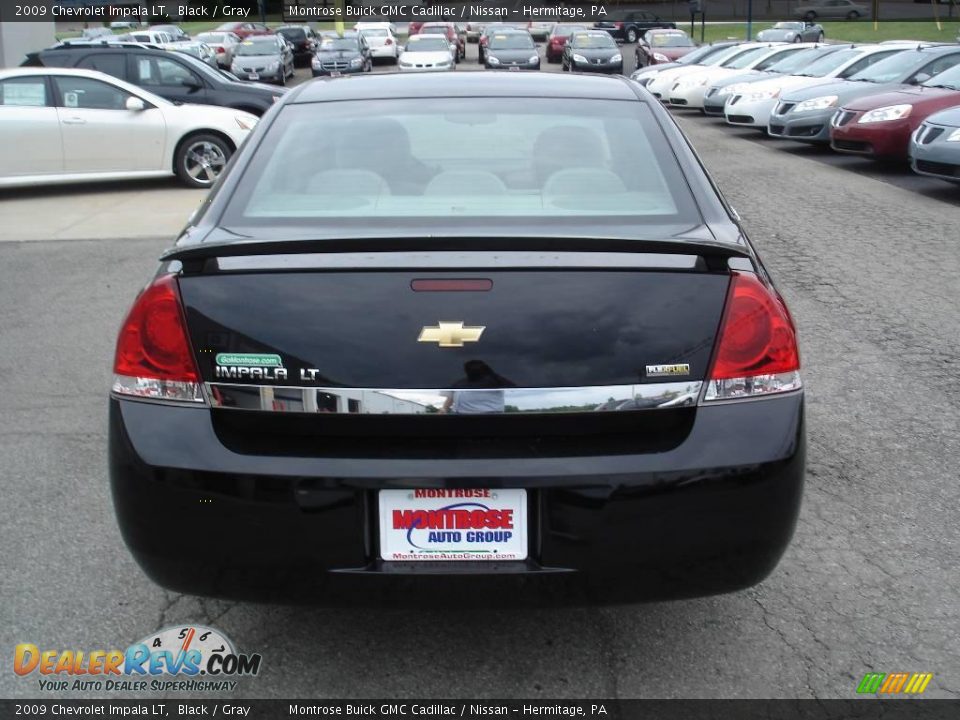2009 Chevrolet Impala LT Black / Gray Photo #4