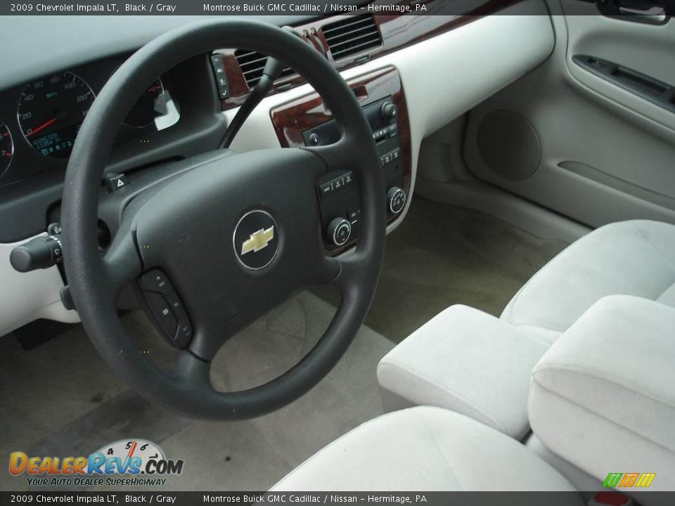 2009 Chevrolet Impala LT Black / Gray Photo #9