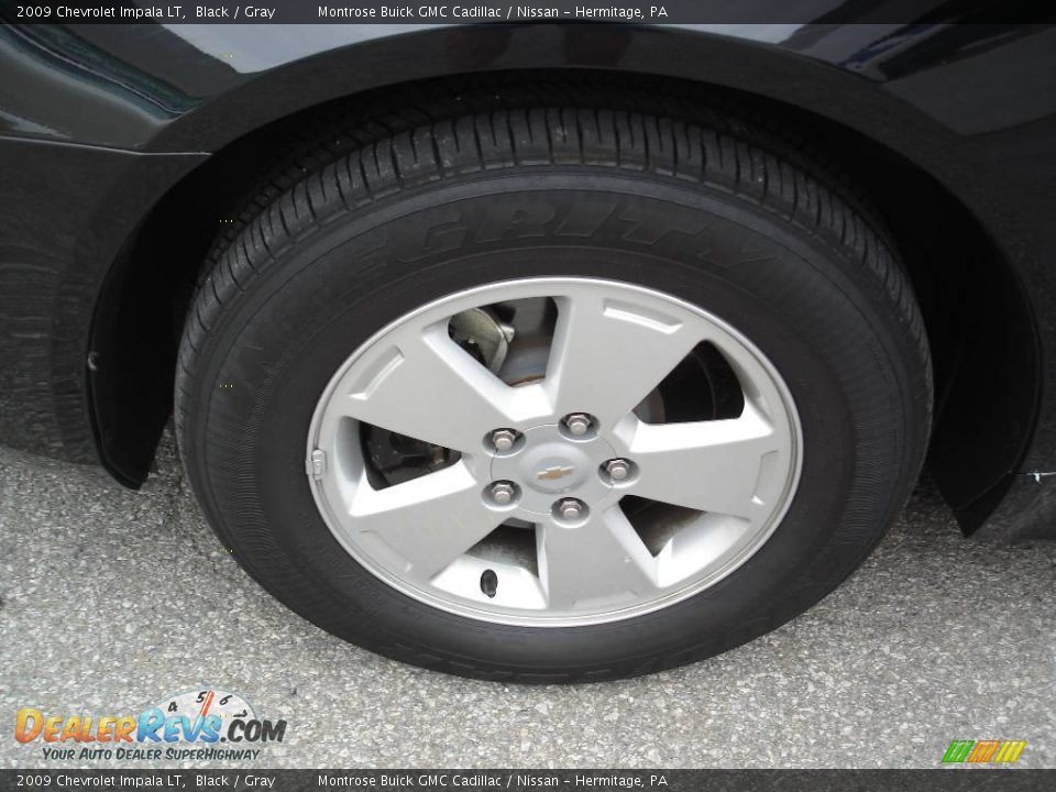 2009 Chevrolet Impala LT Black / Gray Photo #17