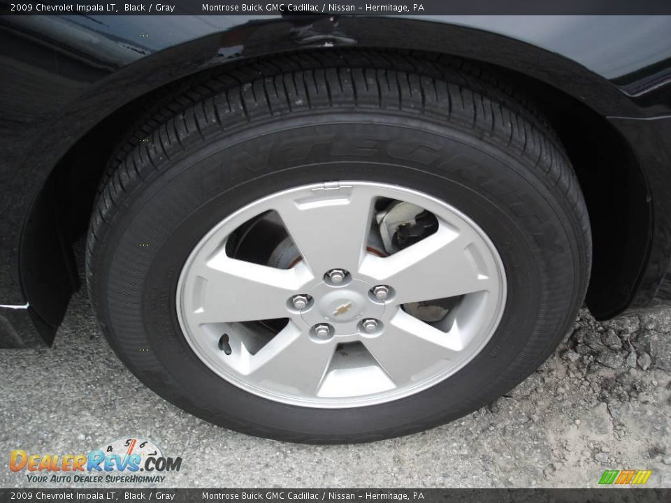2009 Chevrolet Impala LT Black / Gray Photo #23