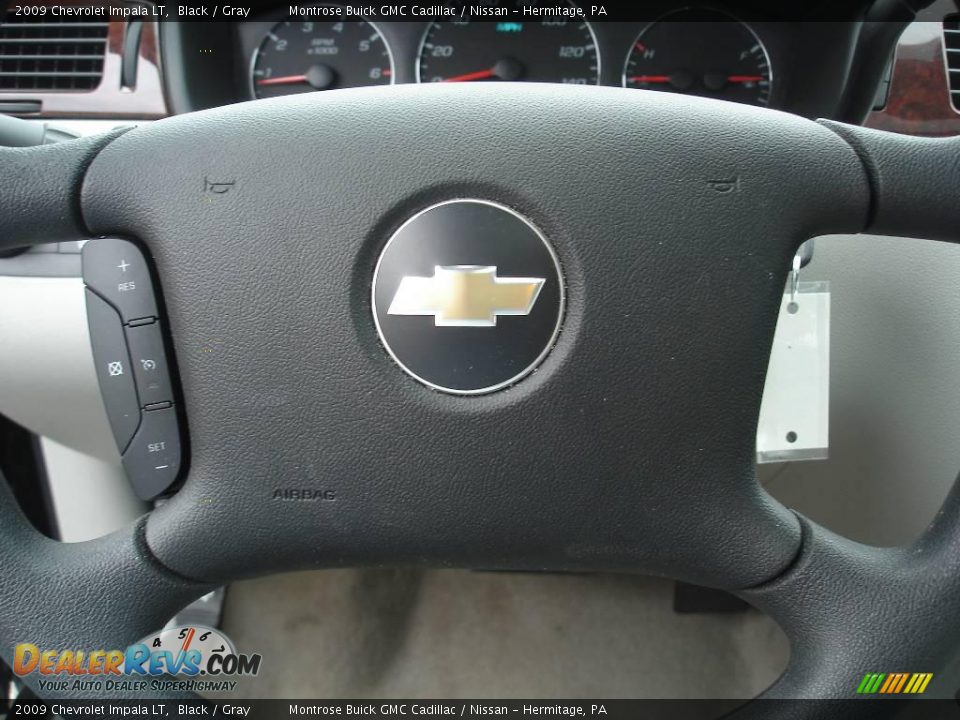 2009 Chevrolet Impala LT Black / Gray Photo #29
