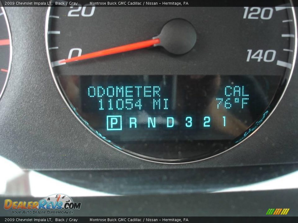 2009 Chevrolet Impala LT Black / Gray Photo #30