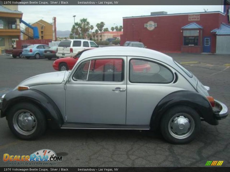 1976 Volkswagen Beetle Coupe Silver / Black Photo #1