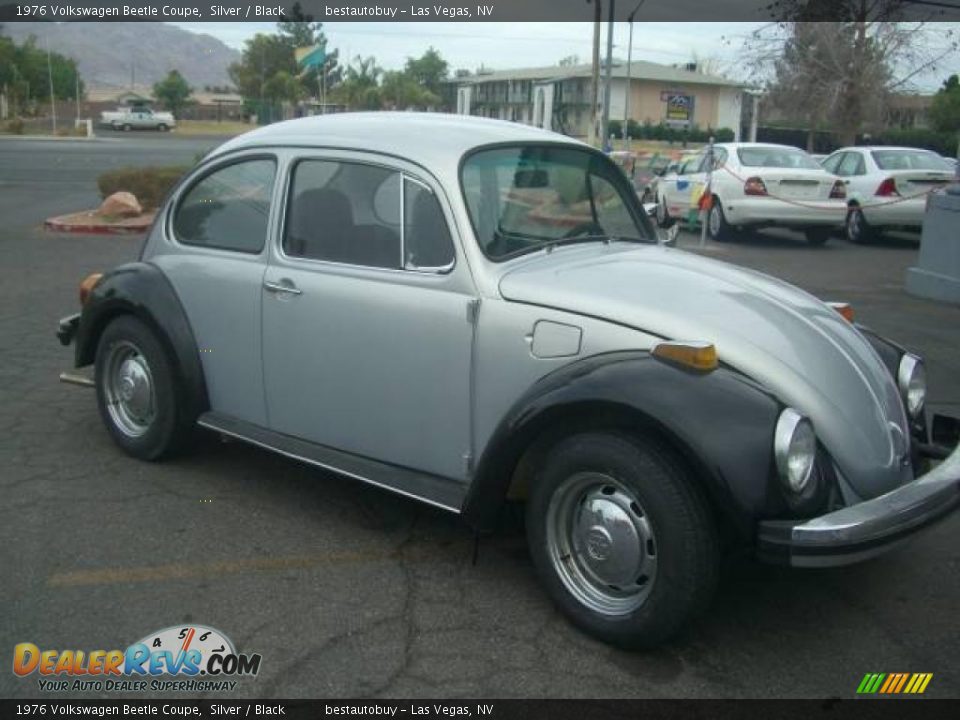 1976 Volkswagen Beetle Coupe Silver / Black Photo #13