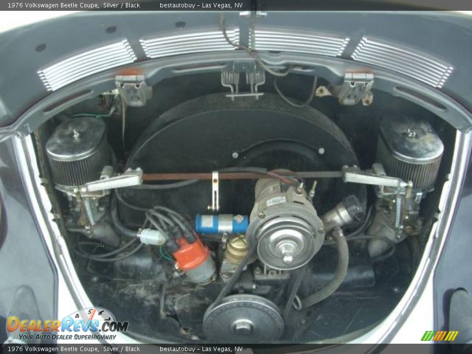 1976 Volkswagen Beetle Coupe Silver / Black Photo #22