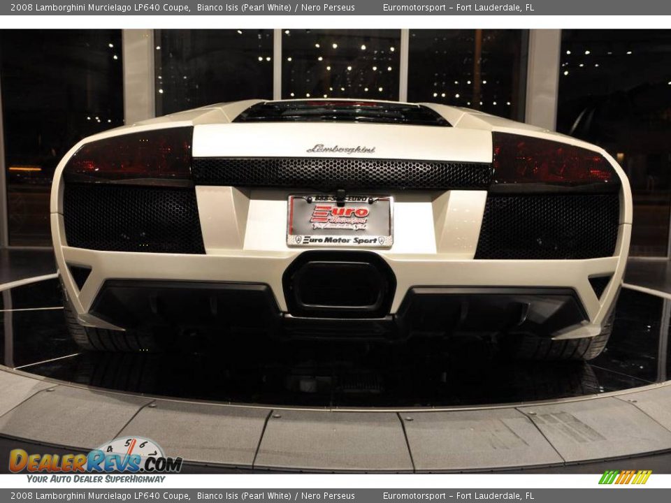 2008 Lamborghini Murcielago LP640 Coupe Bianco Isis (Pearl White) / Nero Perseus Photo #5