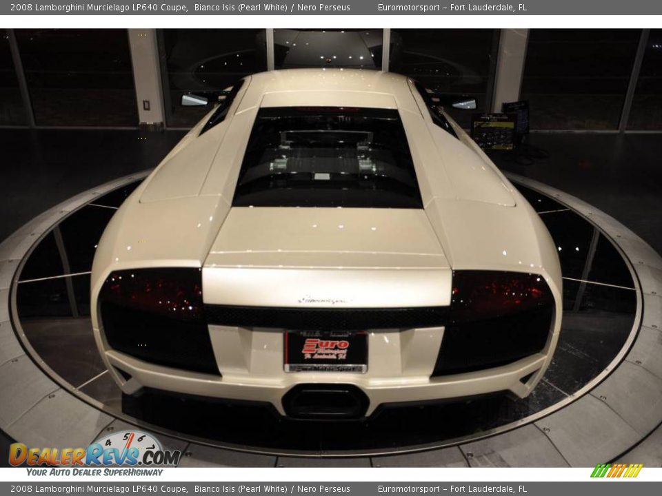 2008 Lamborghini Murcielago LP640 Coupe Bianco Isis (Pearl White) / Nero Perseus Photo #16