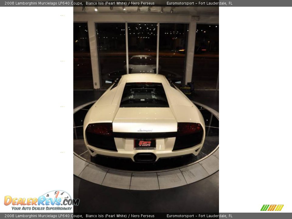 2008 Lamborghini Murcielago LP640 Coupe Bianco Isis (Pearl White) / Nero Perseus Photo #17