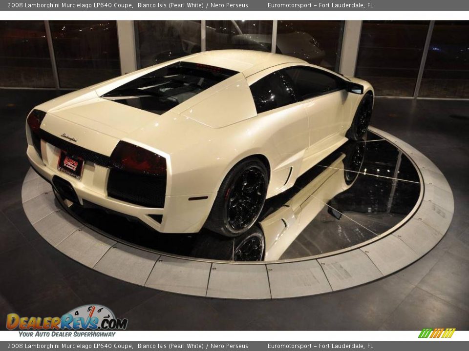 2008 Lamborghini Murcielago LP640 Coupe Bianco Isis (Pearl White) / Nero Perseus Photo #20