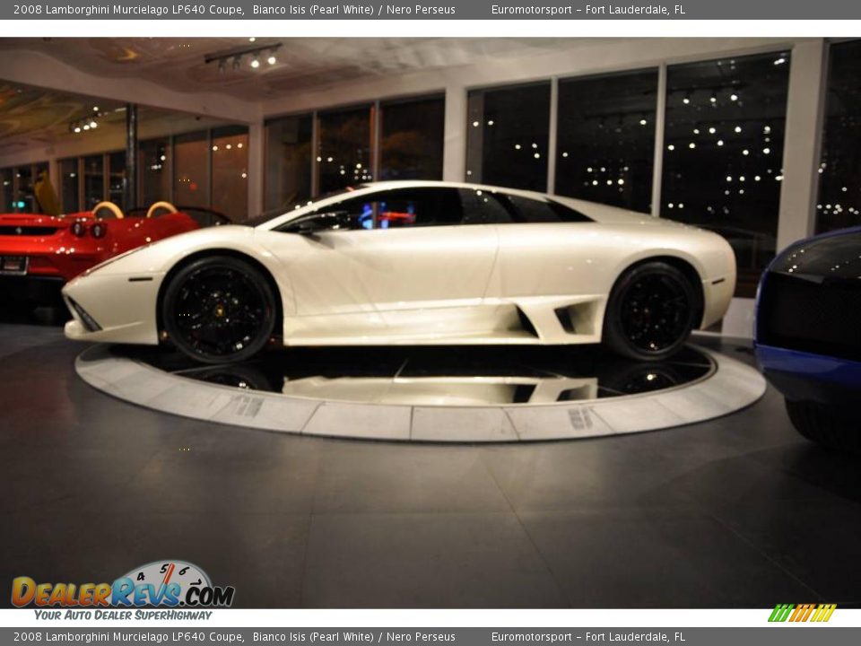 2008 Lamborghini Murcielago LP640 Coupe Bianco Isis (Pearl White) / Nero Perseus Photo #21