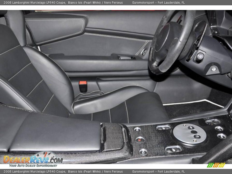 2008 Lamborghini Murcielago LP640 Coupe Bianco Isis (Pearl White) / Nero Perseus Photo #23