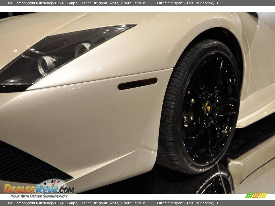 2008 Lamborghini Murcielago LP640 Coupe Bianco Isis (Pearl White) / Nero Perseus Photo #25