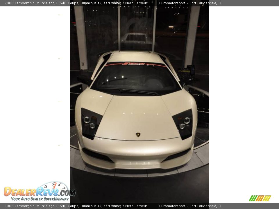 2008 Lamborghini Murcielago LP640 Coupe Bianco Isis (Pearl White) / Nero Perseus Photo #29