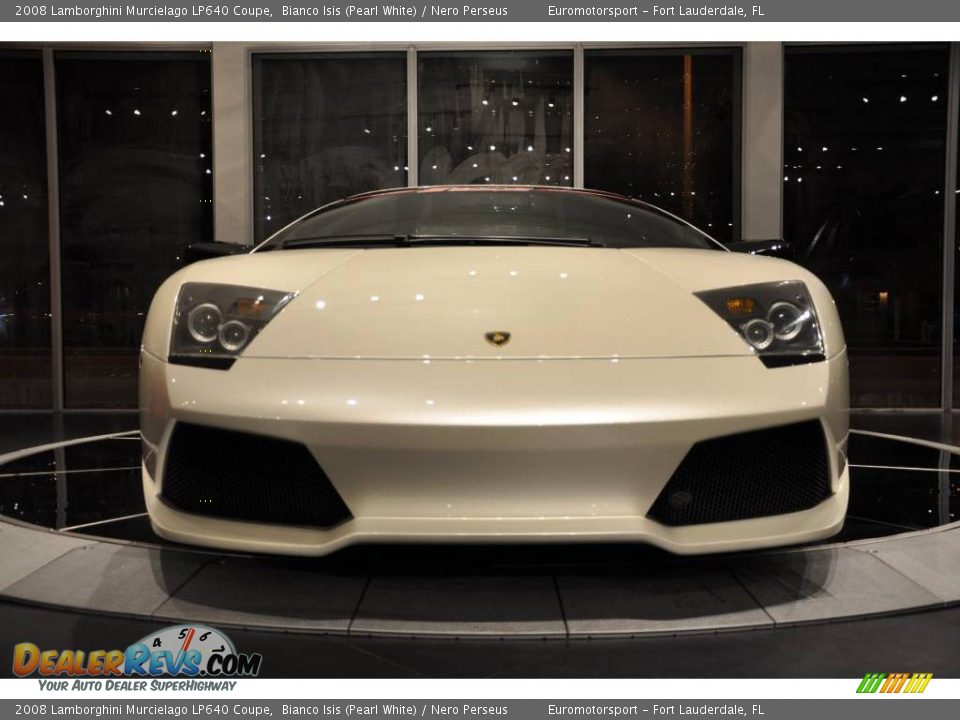 2008 Lamborghini Murcielago LP640 Coupe Bianco Isis (Pearl White) / Nero Perseus Photo #31