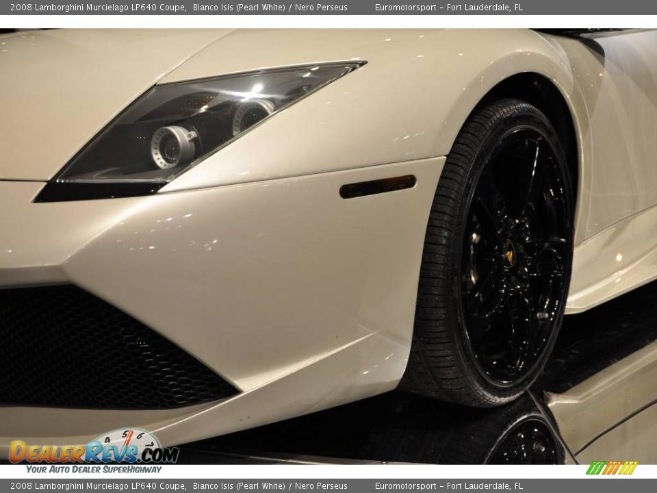 2008 Lamborghini Murcielago LP640 Coupe Bianco Isis (Pearl White) / Nero Perseus Photo #36