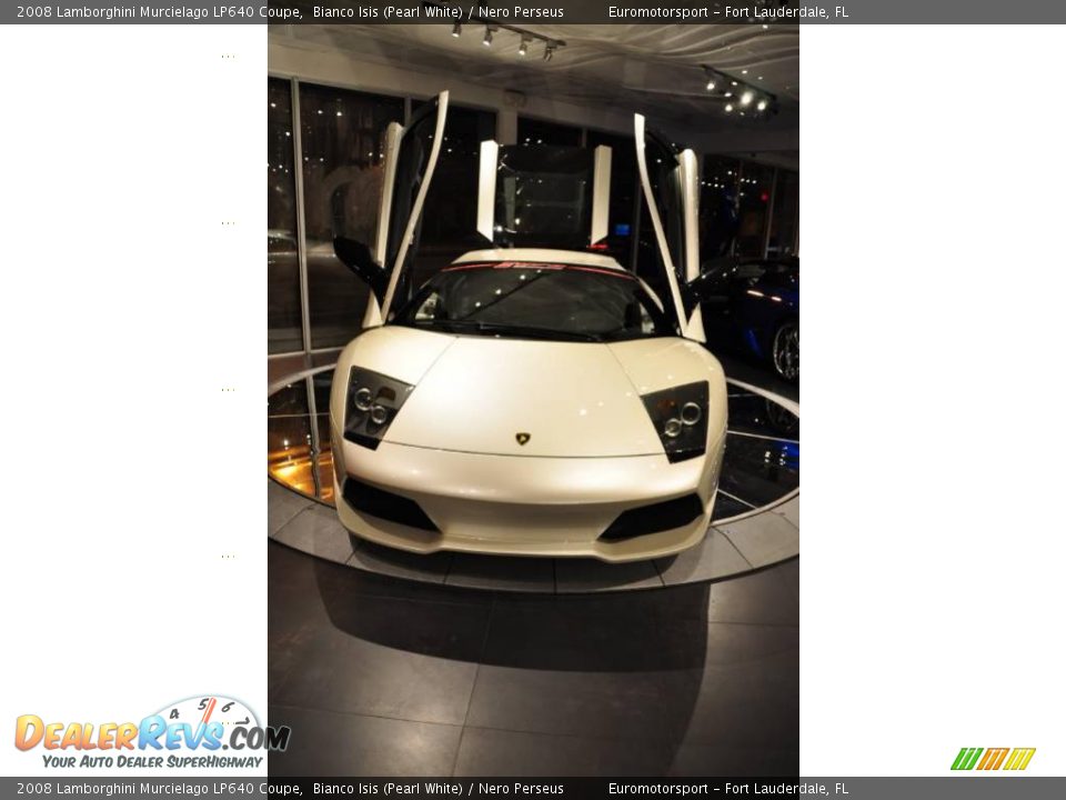 2008 Lamborghini Murcielago LP640 Coupe Bianco Isis (Pearl White) / Nero Perseus Photo #37