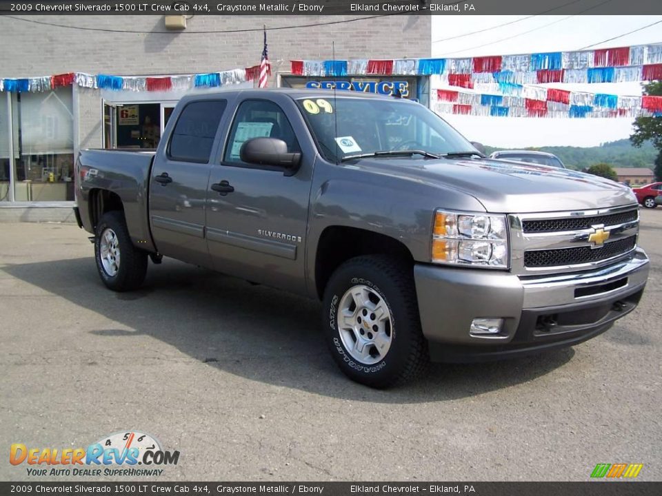 2009 Chevrolet Silverado 1500 LT Crew Cab 4x4 Graystone Metallic / Ebony Photo #2