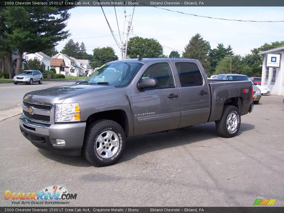 2009 Chevrolet Silverado 1500 LT Crew Cab 4x4 Graystone Metallic / Ebony Photo #3