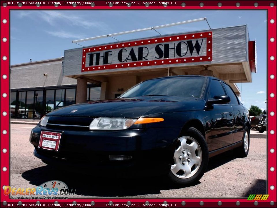 2001 Saturn L Series L300 Sedan Blackberry / Black Photo #1