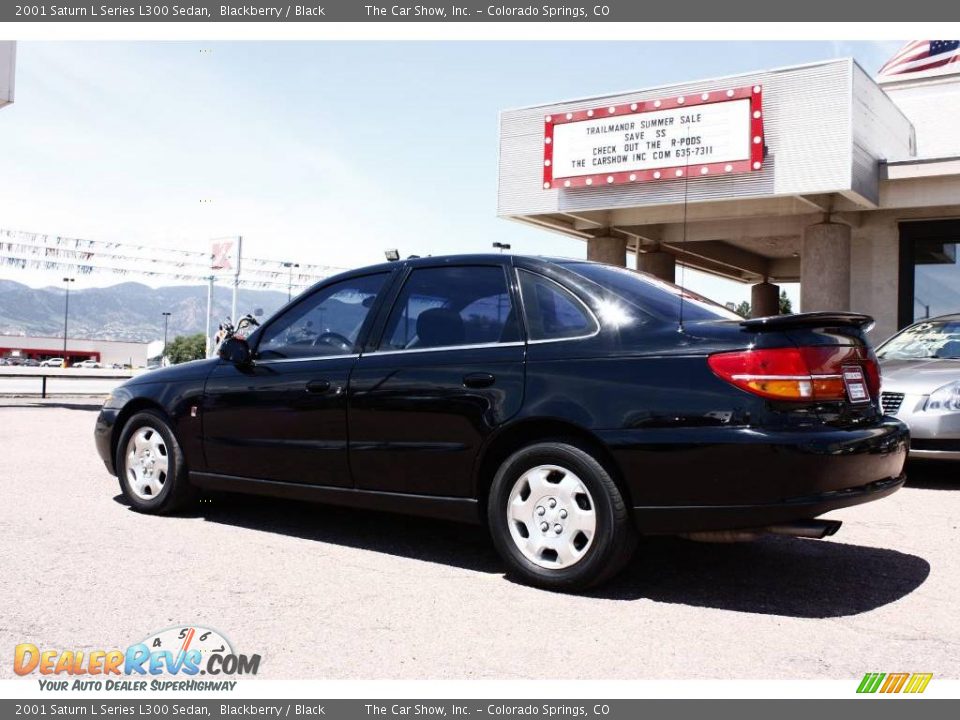 2001 Saturn L Series L300 Sedan Blackberry / Black Photo #5