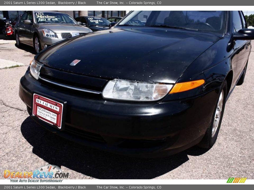 2001 Saturn L Series L300 Sedan Blackberry / Black Photo #15
