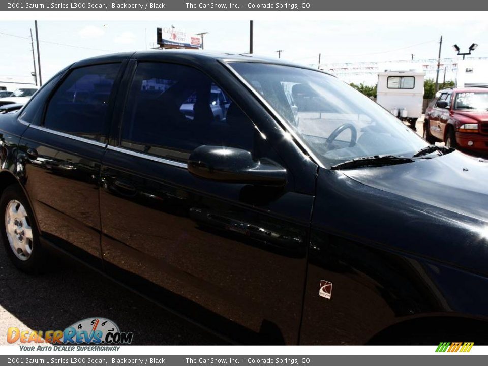 2001 Saturn L Series L300 Sedan Blackberry / Black Photo #16