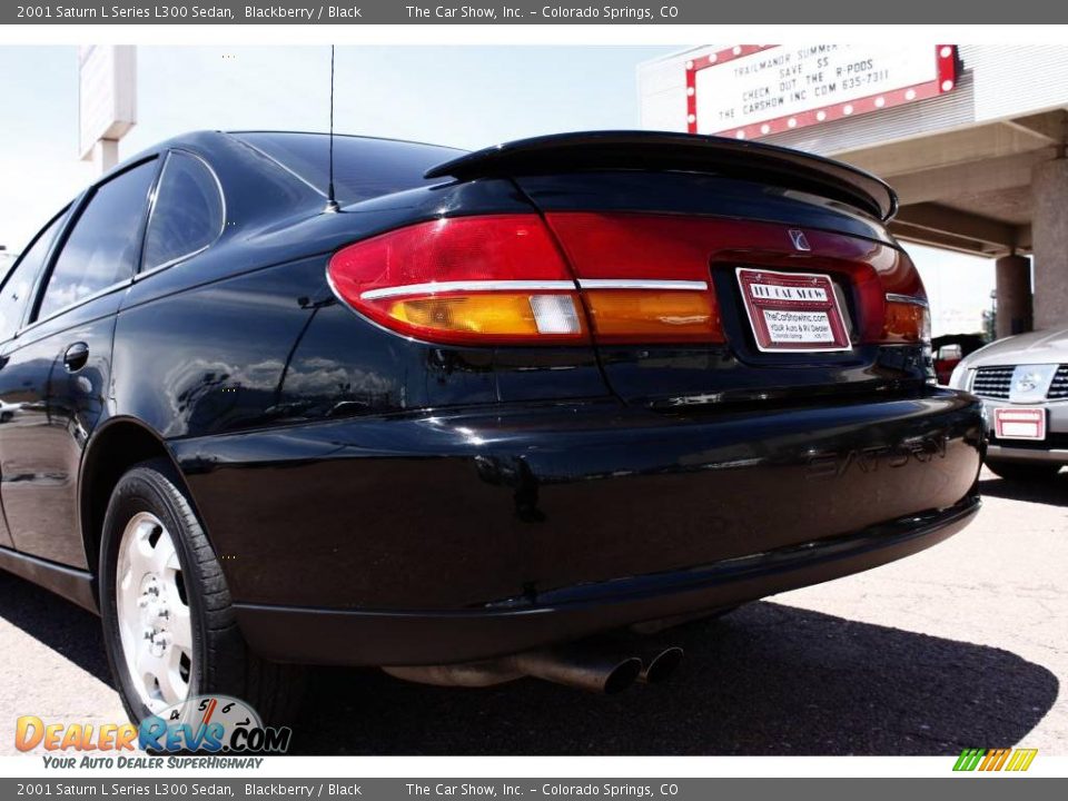 2001 Saturn L Series L300 Sedan Blackberry / Black Photo #18