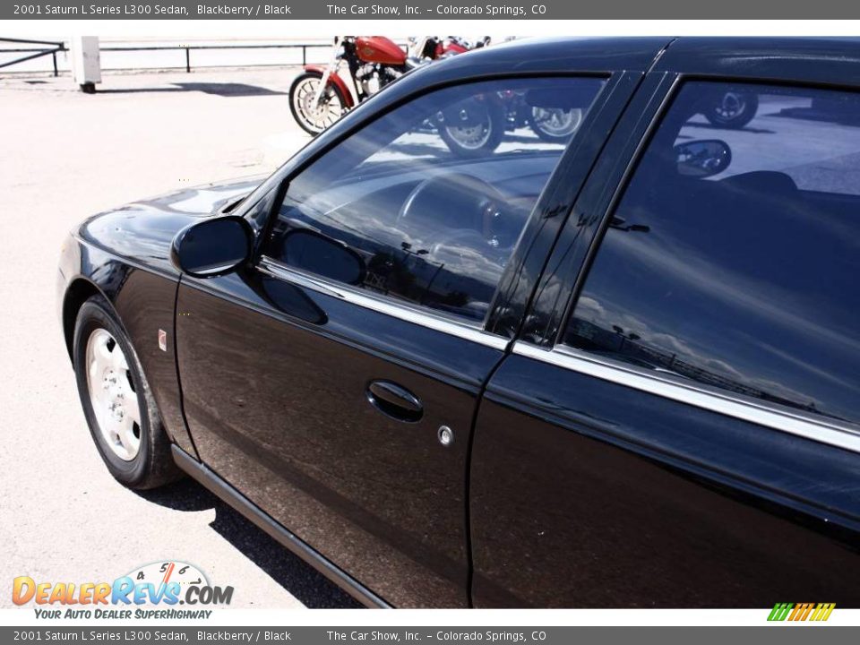 2001 Saturn L Series L300 Sedan Blackberry / Black Photo #19